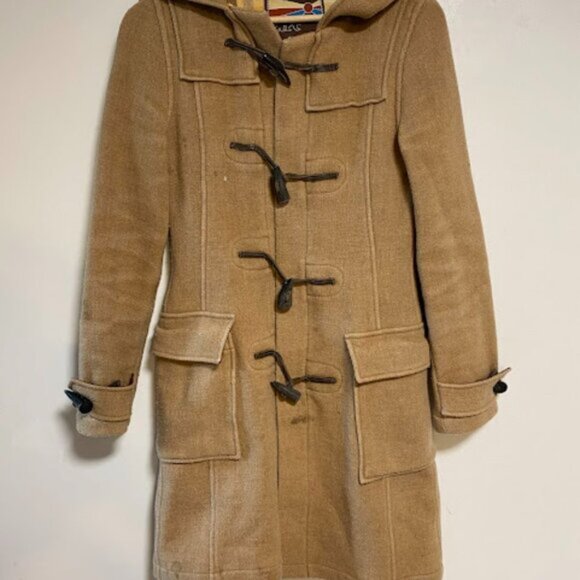 TNA Camel Tan Wool Women's Duffle Coat Size XS - Picture 2 of 8